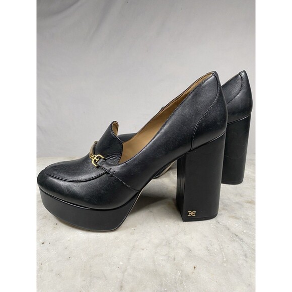 Sam Edelman Aurelie Platform Loafer Women’s 9 Black Leather - Picture 6 of 9